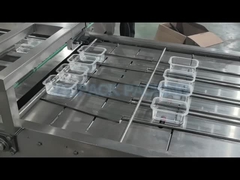 Maszyna do uszczelniania plastikowych suchanych tac warzyw, maszyna do etykietowania, maszyna do pakowania