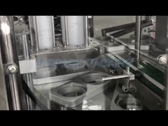 Podwójne Głowy Rotacyjny Puchar wypełniania Maszyna uszczelniająca Puchar z tworzyw sztucznych Puchar sosu ketchupu Puchar wypełniania uszczelniający