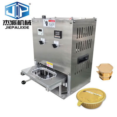 Semi-Auto Desktop Aluminium Foil Tray Sealing Machine For Alu Film Heat Sealing